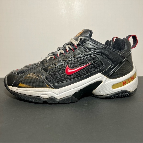 Mens Vintage NIKE Air Black Leather Athletic Shoes / Size 11 main image 8